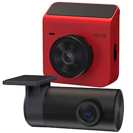 მანქანის ვიდეო რეგისტრატორი Xiaomi 70mai Dash Cam A400 + Rear Cam, Resolution 2560x1440, Built in GPS, WiFi, LCD Screen, 145° Wide Angle, Red